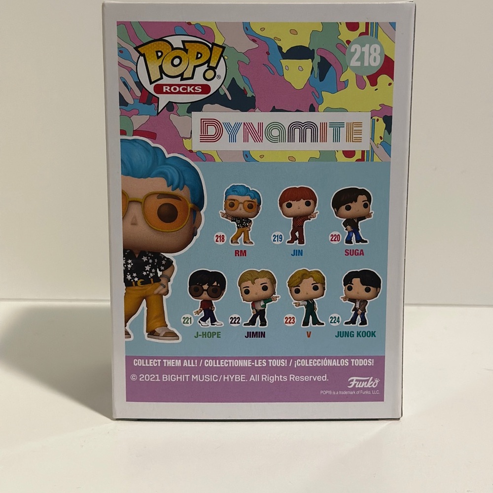 Funko Pop Rocks Figure with Blue Hair and Yellow Glasses - Picture 2 of 2